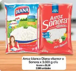 Jumbo Arroz blanco Diana vitamor o Sonora oferta