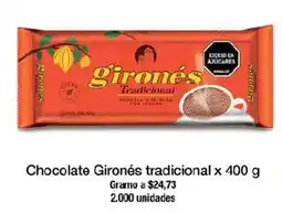 Jumbo Chocolate Gironés tradicional oferta
