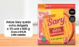 Jumbo Arepas con queso extra delgadas oferta