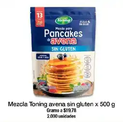 Jumbo Toning mezcla para pancakes de avena sin gluten oferta