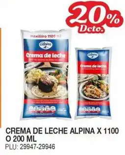 Mercar Crema de leche alpina oferta
