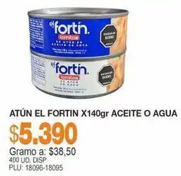 Mercar El fortin atún aceite o agua oferta