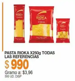 Mercar Pasta rioka todas las referencias oferta