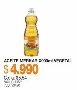 Mercar Merkar aceite vegetal oferta