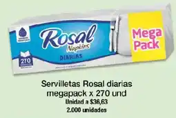 Jumbo Servilletas Rosal diarias oferta