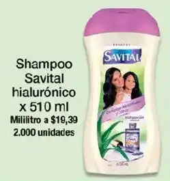 Jumbo Shampoo Savital hialurónico oferta