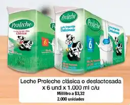Jumbo Leche Proleche clásica o deslactosada oferta