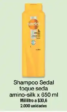 Jumbo Sedal shampoo toque seda amino-silk oferta