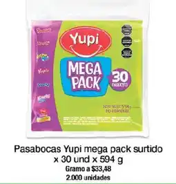 Jumbo Yupi pasabocas mega pack surtido oferta
