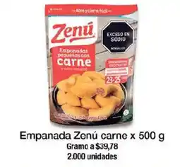 Jumbo Zenu empanadas rellenas con carne oferta