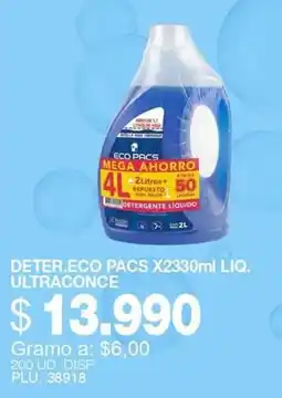 Mercar Eco pacs deter. eco pacs x2330ml liq. ultraconce oferta