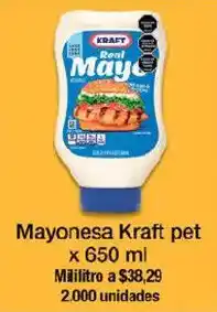 Jumbo Mayonesa Kraft pet oferta