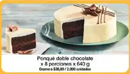 Jumbo Ponqué doble chocolate oferta