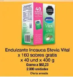 Jumbo Endulzante Incauca Stevia Vital oferta