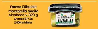 Jumbo Queso Dibufala mozzarella aceite albahaca oferta