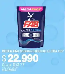 Mercar Fab detergente liquido ultra d/p oferta