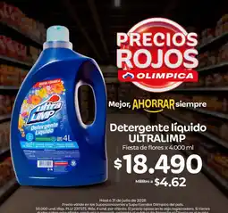Olímpica Olimpica Detergente líquido ULTRALIMP oferta