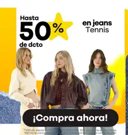 Éxito Tennis jeans oferta