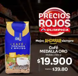 Olímpica Medalla Oro café tostado y molido oferta