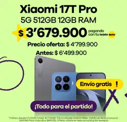 Éxito Xiaomi 17T Pro oferta