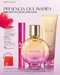 Ésika Ésika city love parfum + mascara + crema + bolsa oferta