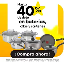 Éxito Baterías ollas y sartenes oferta