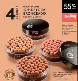 Ésika e perlas bronze oferta