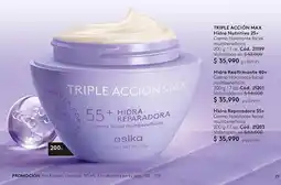 Ésika esika triple accion max 55+ hidra reparadora oferta