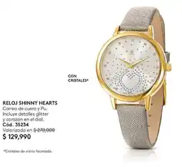 Ésika Reloj shinny hearts oferta