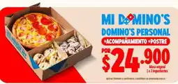 Domino's Pizza Mi domino's personal +acompañamiento +postre oferta