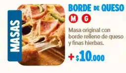 Domino's Pizza Masas Borde de Queso oferta