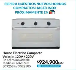 Homecenter Horno electrico compacto oferta