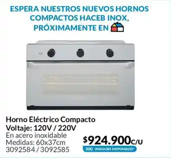 Horno electrico compacto