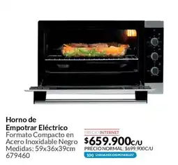 Homecenter Horno de empotrar eléctrico oferta