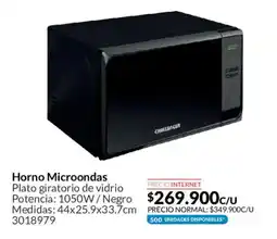 Homecenter Challenger horno microondas oferta
