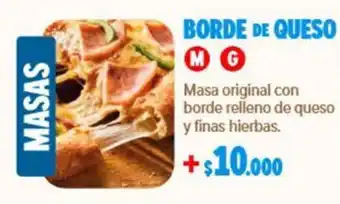 Masas Borde de Queso