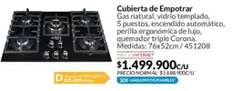 Homecenter Cubierta de empotrar oferta