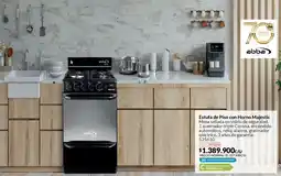 Homecenter Estufa de piso con horno majestic oferta