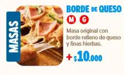 Domino's Pizza Masas Borde de Queso oferta