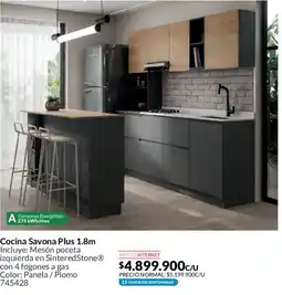 Homecenter Cocina Savona Plus 1.8m oferta