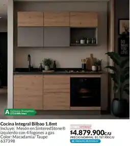 Homecenter Cocina Integral Bilbao 1.8mt oferta