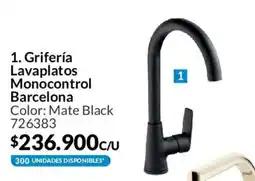 Homecenter Barcelona grifería lavaplatos monocontrol oferta
