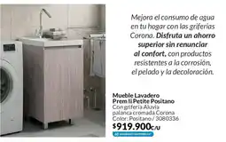 Homecenter Corona mueble lavadero prem li petite positano oferta
