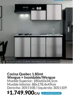Homecenter Cocina Quebec 1.80mt oferta