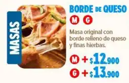 Domino's Pizza Masas borde de queso oferta