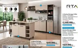 Homecenter RTA muebles Cocina Córcega 1.50m oferta