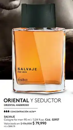 Ésika Salvaje cologne for men oferta