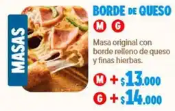 Domino's Pizza Masas Borde de Queso oferta