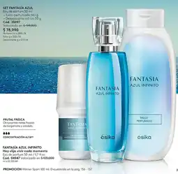 Ésika Ésika set fantasía azul infinito oferta
