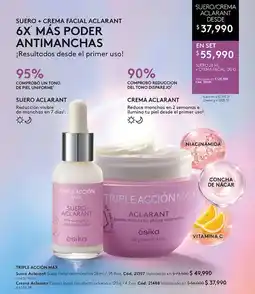 Ésika Ésika suero + crema facial aclarant oferta